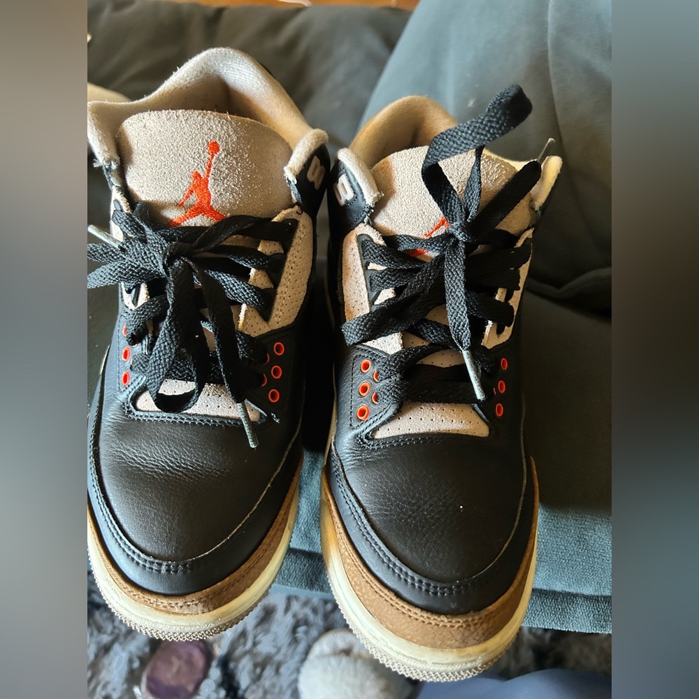 Air Jordan 3 black and orange